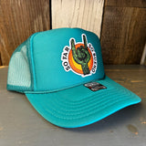 SO FAR :: SO BUENO High Crown Trucker Hat - Jade Green
