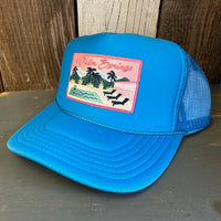 PALM SPRINGS, CALIFORNIA Trucker Hat - Neon Blue