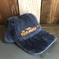Hermosa Beach HERMOSA AVE 6 Panel Low Profile Snow Washed Denim Dad Hat  - Navy