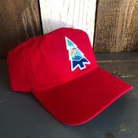 WILDERNESS TREE 6 Panel Low Profile Dad Hat - Red