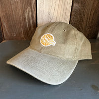 Hermosa Beach CLASSIC LOGO MINI 6 Panel "OTTO FLEX" 6 Panel Low Profile Dad Hat - Khaki
