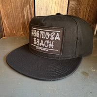Hermosa Beach ROPER 5 Panel Low Profile Style Dad Hat - Black