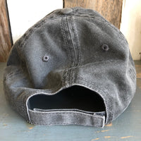 LIVE WILD AND FREE - 6 Panel Low Profile Style Dad Hat with Velcro Closure - Charcoal Grey
