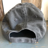 LIVE WILD AND FREE - 6 Panel Low Profile Style Dad Hat with Velcro Closure - Charcoal Grey