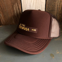 Hermosa Beach HERMOSA AVE High Crown Trucker Hat - Brown