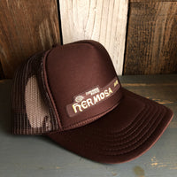 Hermosa Beach HERMOSA AVE High Crown Trucker Hat - Brown