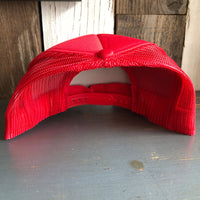 WILDERNESS TREE High Crown Trucker Hat - Red