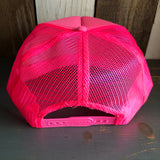 Hermosa Beach OBLIGATORY SUNSET Trucker Hat - Neon Pink