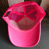 Hermosa Beach LIFEGUARD TOWER Trucker Hat - Neon Pink