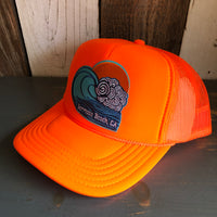 Hermosa Beach TUBULAR Trucker Hat - Neon Orange