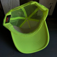 Hermosa Beach TUBULAR Trucker Hat - Neon Yellow