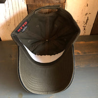 Hermosa Beach WOODIE - 5 Panel Low Profile Style Dad Hat with Velcro Closure - Olive Green/Black