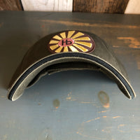 Hermosa Beach SUNBEAMS - 5 Panel Low Profile Style Dad Hat with Velcro Closure - Olive Green/Black