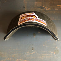 Hermosa Beach WOODIE - 5 Panel Low Profile Style Dad Hat with Velcro Closure - Olive Green/Black