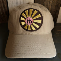 Hermosa Beach SUNBEAMS 6 Panel Low Profile Dad Hat - Khaki Brown
