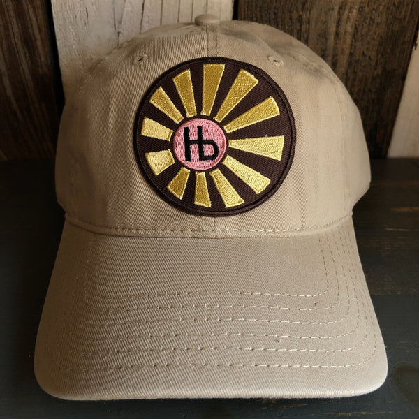 Hermosa Beach SUNBEAMS 6 Panel Low Profile Dad Hat - Khaki Brown