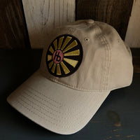 Hermosa Beach SUNBEAMS 6 Panel Low Profile Dad Hat - Khaki Brown