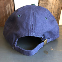 JOSHUA TREE NATIONAL PARK - 6 Panel Low Profile Baseball Cap with Adjustable Strap with Press Buckle - Navy/Dark Green
