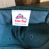 Hermosa Beach WELCOME SIGN - 6 Panel Low Profile Baseball Cap with Adjustable Strap with Press Buckle - Dark Green/Navy