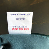 Hermosa Beach WELCOME SIGN - 6 Panel Low Profile Baseball Cap with Adjustable Strap with Press Buckle - Dark Green/Navy