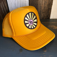 Hermosa Beach SUNBEAMS Trucker Hat - Gold