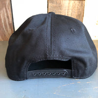 Hermosa Beach THE NEW STYLE Black Panel/Hawaiian Pattern Visor - 6 Panel Mid Profile Snapback Hat - A ‘o ia