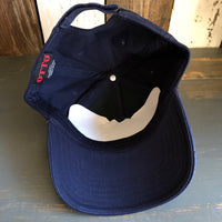 Hermosa Beach HIGH HEAT - 5 Panel Low Profile Style Dad Hat with Velcro Closure - Navy