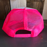 Hermosa Beach MUY HERMOSA Trucker Hat - White/Neon Pink