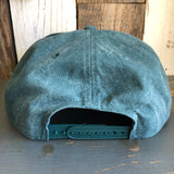 Hermosa Beach SURFING GRIZZLY BEAR 6 Panel Mid Profile Baseball Cap - Dark Green