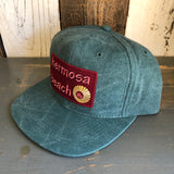 Hermosa Beach WELCOME SIGN 6 Panel Mid Profile Baseball Cap - Dark Green