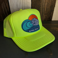 Hermosa Beach TUBULAR Trucker Hat - Neon Yellow