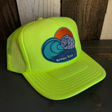 Hermosa Beach TUBULAR Trucker Hat - Neon Yellow