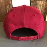 Hermosa Beach WELCOME SIGN 6 Panel Mid Profile Baseball Cap - Maroon
