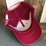 Hermosa Beach WELCOME SIGN 6 Panel Mid Profile Baseball Cap - Maroon