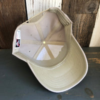 Hermosa Beach SOUTH BAY SURF (Multi Colored Patch) 6 Panel Mid Profile Baseball Cap - Khaki