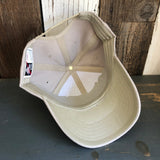 Hermosa Beach SOUTH BAY SURF (Multi Colored Patch) 6 Panel Mid Profile Baseball Cap - Khaki