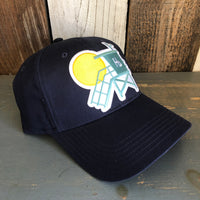 Hermosa Beach LIFEGUARD TOWER 6 Panel Low Profile Dad Hat - Navy