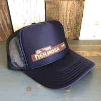 Hermosa Beach HERMOSA AVE High Crown Trucker Hat - Navy