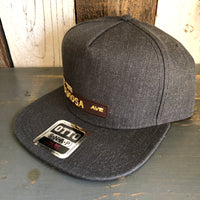 Hermosa Beach HERMOSA AVE 5-Panel Mid Profile Snapback Hat - Heather Black