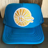 Hermosa Beach CLASSIC LOGO Trucker Hat - Neon Blue