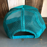 Hermosa Beach HERMOSA AVE High Crown Trucker Hat - Jade Green