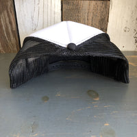 I THINK I LOVE YOU, SMOKEY BEAR Trucker Hat - Black/White/Black