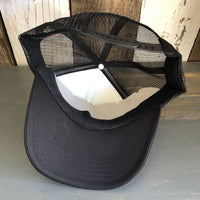 I THINK I LOVE YOU, SMOKEY BEAR Trucker Hat - Black/White/Black