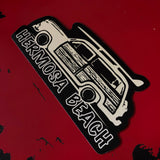 Hermosa Beach Sticker - WOODIE (2 sizes :: regular or large sticker)