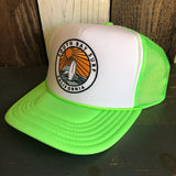 Hermosa Beach SOUTH BAY SURF (Multi Colored Patch) Trucker Hat - Neon Green/White/Neon Green