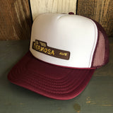 Hermosa Beach HERMOSA AVE Trucker Hat - Maroon/White/Maroon