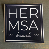 Hermosa Beach Sticker - HER MSA beach