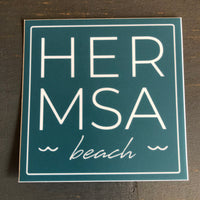 Hermosa Beach Sticker - HER MSA beach