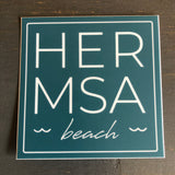 Hermosa Beach Sticker - HER MSA beach