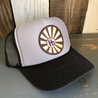 Hermosa Beach SUNBEAMS Trucker Hat - Black/Grey/Black